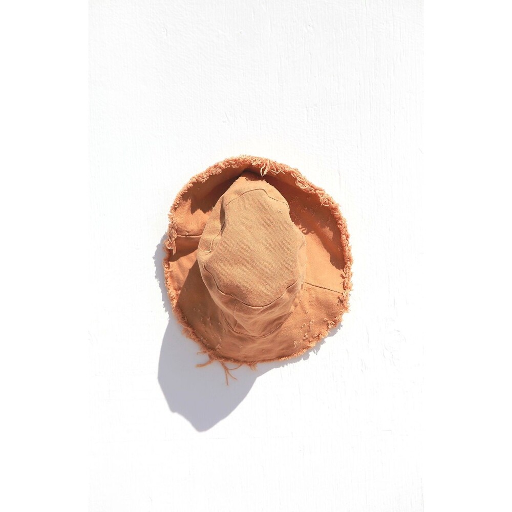 TOTALLY BLOWN Unisex Carmel Canvas Bucket Hat Hand Dyed $88
